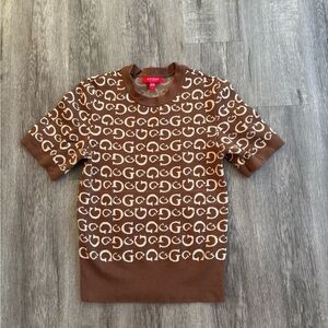 Women’s Knitted Guess Logo Top L